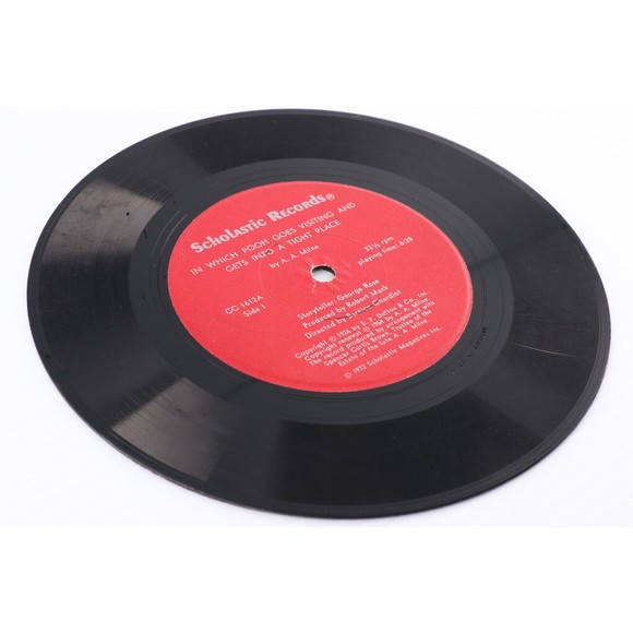 In Which Pooh Goes Visiting & Gets Into A Tight Place Winnie 33 rpm 7" Record - Picture 3 of 8